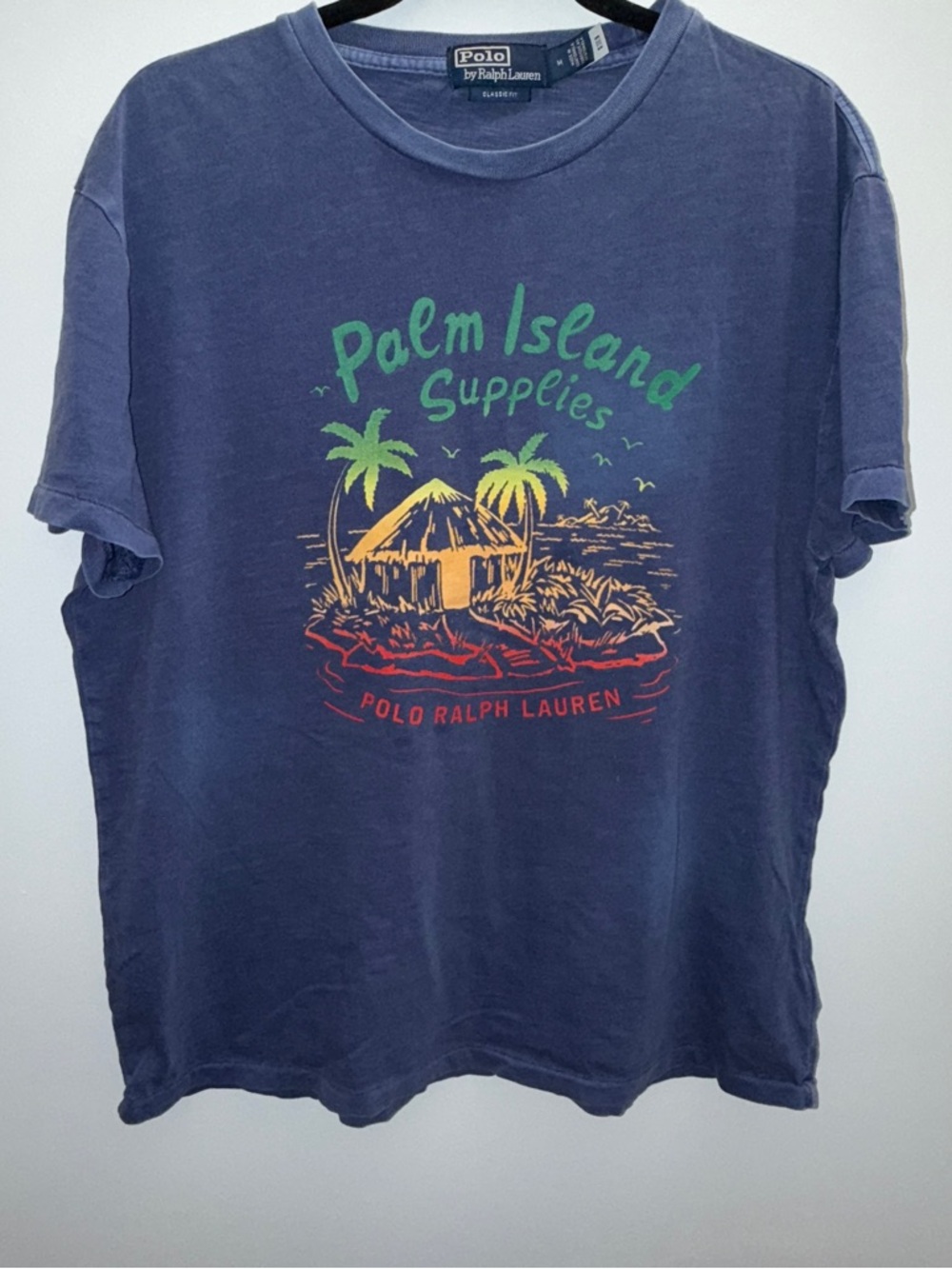 Polo by Ralph Lauren Navy Palm Island Graphic Tee